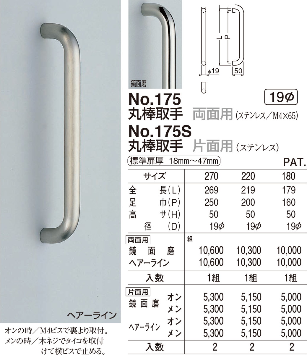 シロクマ 丸棒取手800ミリ金/ウッド 1個 NO202：Shop de clinic店+