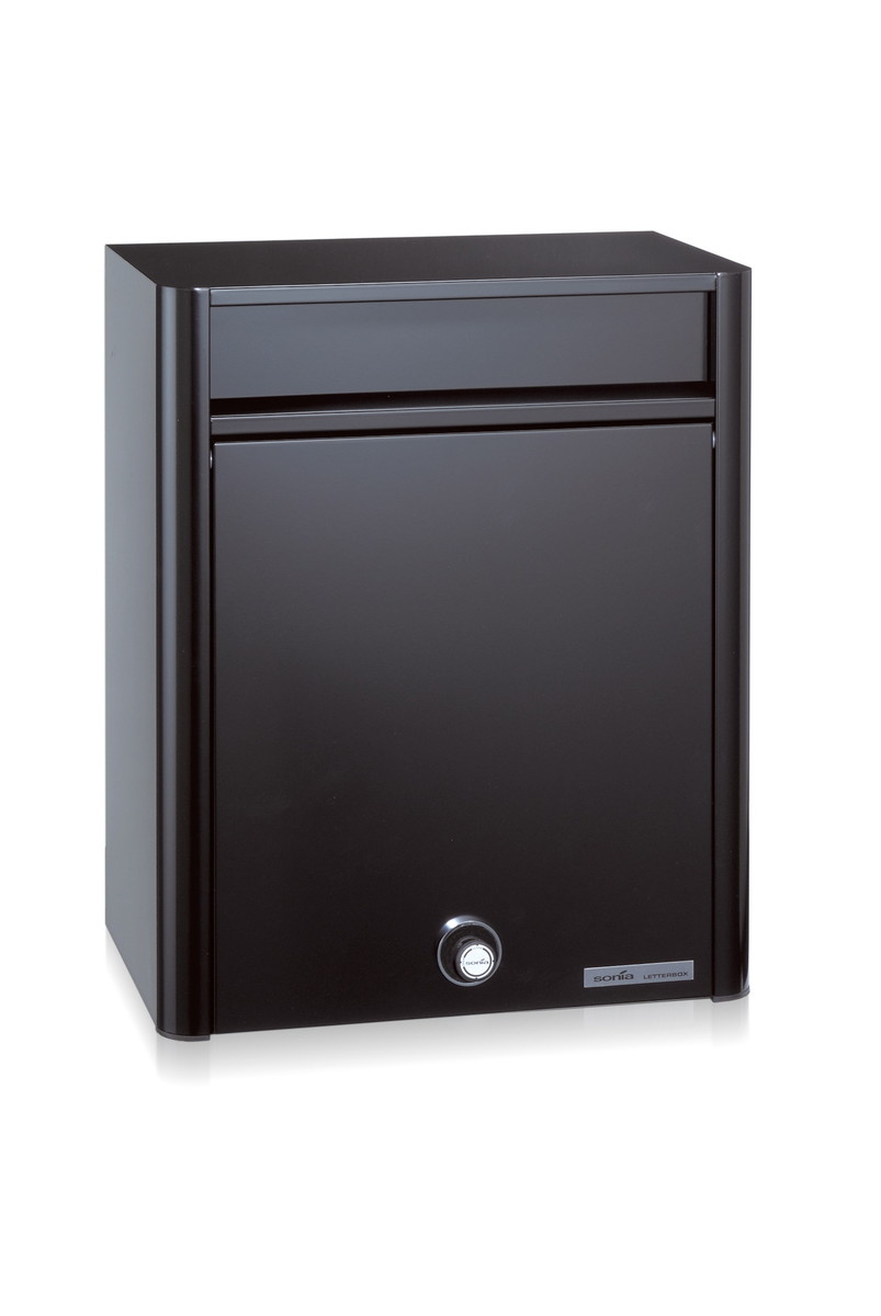 【コーワソニア】【送料無料 一部地域除く】戸建郵便受箱 PF704K ブラック ラッチ錠 前入前出 [※代引不可]｜おうちまわり 店