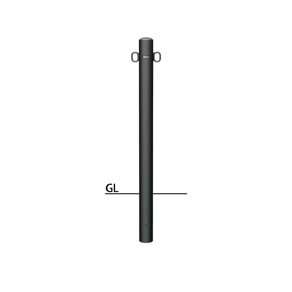 【サンポール】【固定式】 マットブラックピラー FPMB-8U 両フック F-11 9,605円