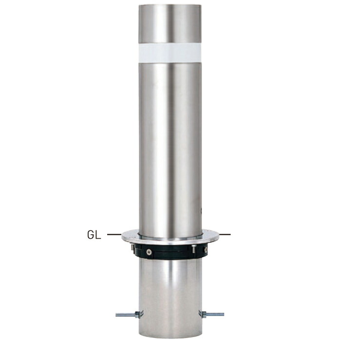 【帝金】【車止めポール】 上下式バリアフリー 31N-SD φ165.2×t3.0 H587mm [※代引不可][個人宅送り不可] 54,268円