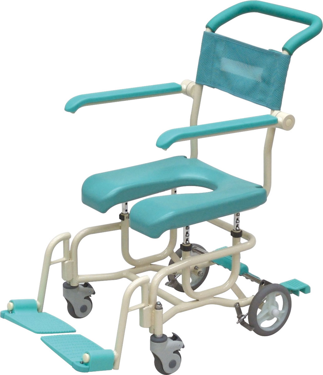 シャワーキャリースタンダードタイプ(U型座面) CAK-110 H89〜81(46〜38)×W48×D84cm 質量