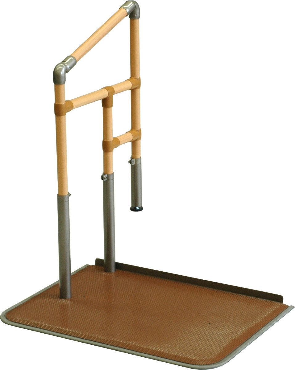 あがりかまち用たちあっぷ 片手摺り CKE-04 H80～85(手摺り)4～18(あがりかまち)×W78×D56＋18糎 質量：26.4kg [※代引不可][人間宅送ること不可] 医薬品・コンタクト・介護-介護用品-その他