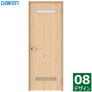 大建工業 イエリア 片くい違い部屋の入り口書き割り（風通しガラリ付き） 【08ひな形】標準尺度色つや枠外幅850/825/780/755/735×生産物高2033粍見切枠/据えつける枠(枠確からしさ169/154/113/90)扉書き割り＋枠書き割りDAIKEN ieria ダイケン リビング部屋の入り口 室内 室内装飾 建具 車のドア