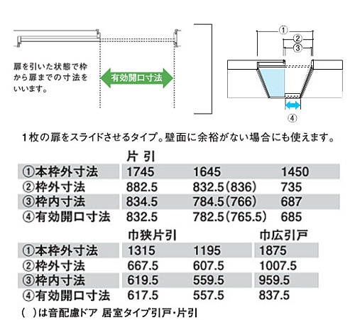 大建工業引戸・片引セット【00/U0デザイン】カマ錠なし固定枠・扉セット+枠セット(枠見込み169/154/113/90)VAD00/VADU0DAIKENハピア