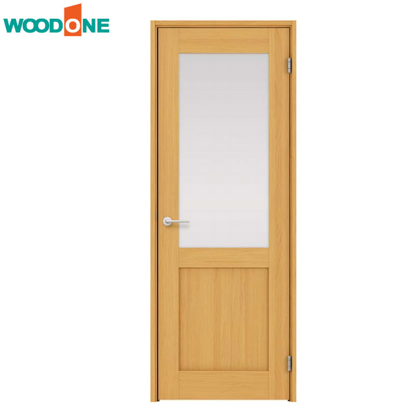 【法人様宛送料無料(※一部地域除く)】WOODONE(ウッドワン) ドレタス シングルドア(片開きドア)【デザインB-DH】 扉＋レバーハンドル＋枠のセット