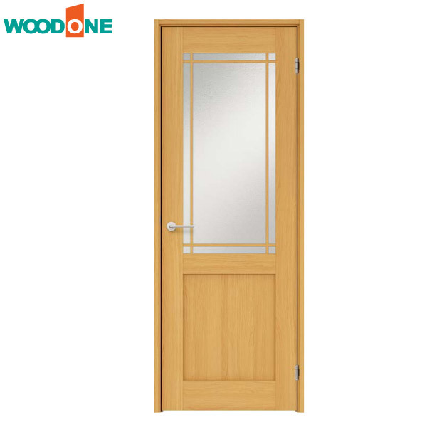 【法人様宛送料無料(※一部地域除く)】WOODONE(ウッドワン) ドレタス シングルドア(片開きドア)【デザインB-DJ】扉＋レバーハンドル＋枠のセット｜お家王国