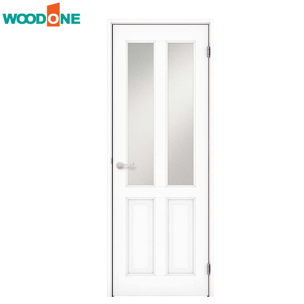 【法人様宛送料無料(※一部地域除く)】WOODONE(ウッドワン) ドレタス シングルドア(片開きドア)【デザインB-YI】 扉＋レバーハンドル＋枠のセット