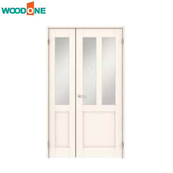 【法人様宛送料無料(※一部地域除く)】WOODONE(ウッドワン) ドレタス 親子ドア【デザインB-DI】扉+レバーハンドル+枠のセット|お家王国