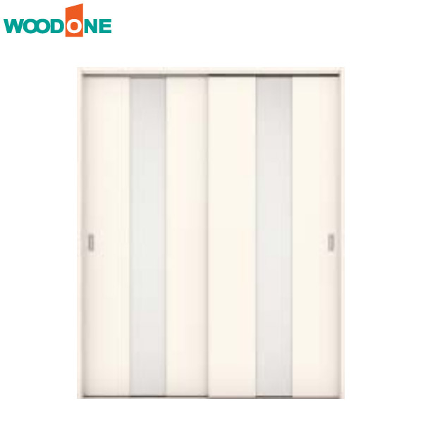 【法人様宛送料無料(※一部地域除く)】WOODONE(ウッドワン) ドレタス 引き違い戸(レールタイプ)【デザインB-XG】 扉＋引手＋枠＋敷居のセット