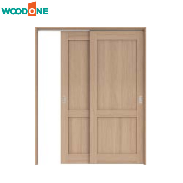【法人様宛送料無料(※一部地域除く)】WOODONE(ウッドワン) ドレタス 引き違い戸(上吊りタイプ)【デザインB-DB】 扉＋引手＋枠のセット