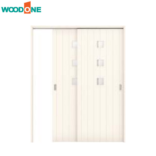【法人様宛送料無料(※一部地域除く)】WOODONE(ウッドワン) ドレタス 引き違い戸(上吊りタイプ)【デザインB-IS】扉＋引手＋枠のセット｜お家王国