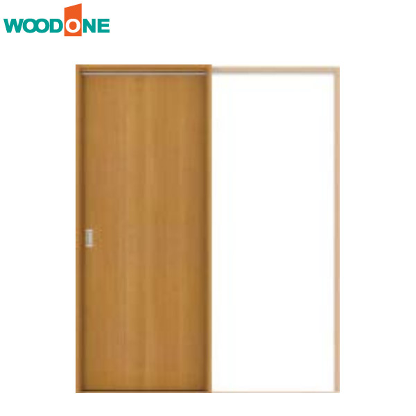 【法人様宛送料無料(※一部地域除く)】WOODONE(ウッドワン) ドレタス 片引き戸(レールタイプ)【デザインB-XF】 扉＋引手＋枠＋敷居のセット
