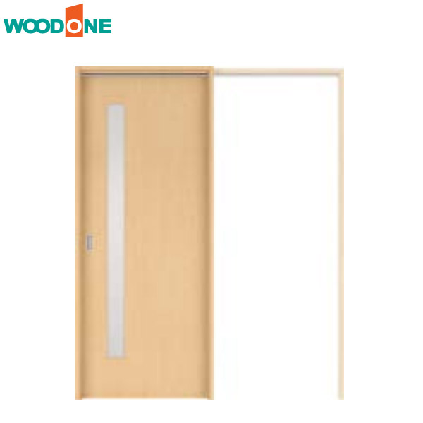 【法人様宛送料無料(※一部地域除く)】WOODONE(ウッドワン) ドレタス 片引き戸(上吊りタイプ)【デザインB-XD】 扉＋引手＋枠のセット