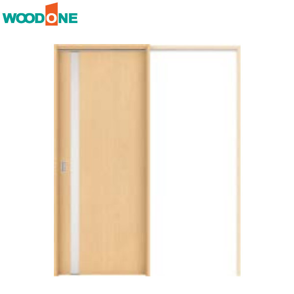 【法人様宛送料無料(※一部地域除く)】WOODONE(ウッドワン) ドレタス 片引き戸(上吊りタイプ)【デザインB-XM】 扉＋引手＋枠のセット