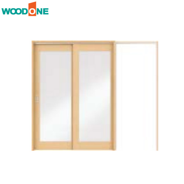 法人様宛送料無料 一部地域除く Woodone ウッドワン ドレタス 2枚引き込み戸 上吊り連動タイプ デザインb Dc 扉 引手 枠のセット Redefiningrefuge Org