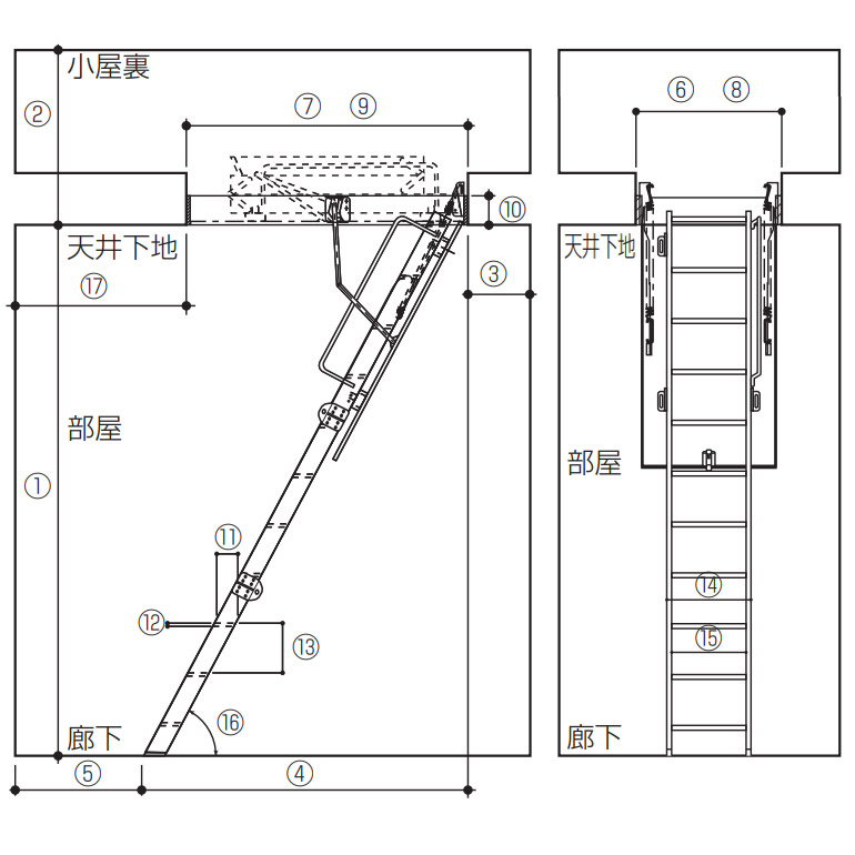 即納 最大半額 法人様限定 大建 はしご スライドタラップ Cq0336 1 36型アルミ8尺用 2400mm 使用可能天井高 2300 2500mm メーカー直送 安い購入 Www Imh Ae