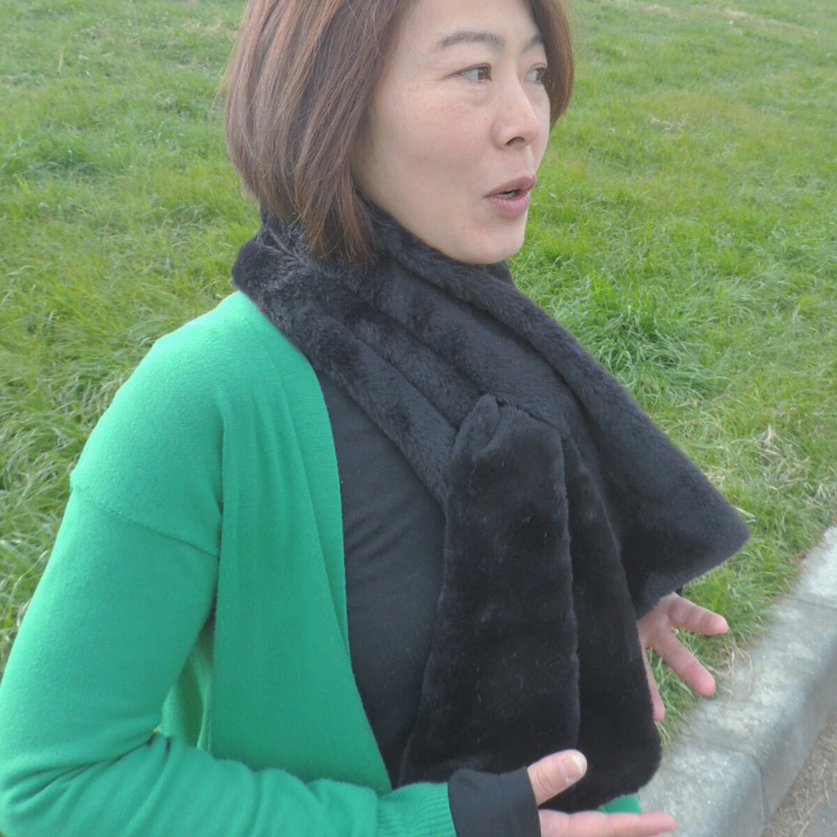 天然ラクーンファーマフラー【付け襟/つけえり】 楽天市場】天然ラクーンファーマフラー【付け襟/つけえり】【あす楽