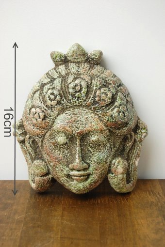 アジアンな顔の置物（バリ） 雑貨 プレゼント アジアン 母の日 エスニック【雑貨】