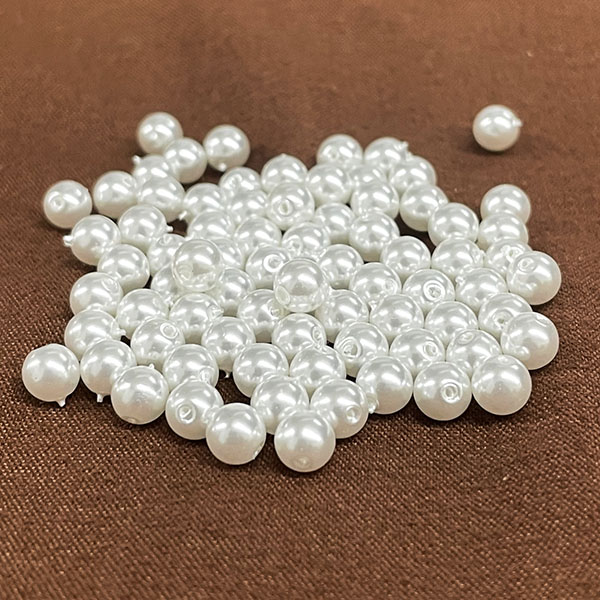 【楽天市場】プラパール 5mm【シロ】約75個入 ハンドメイド 日本製 パール 丸玉 イミテーション 通し穴 ツヤ有り:ビーズショップ OuiOui