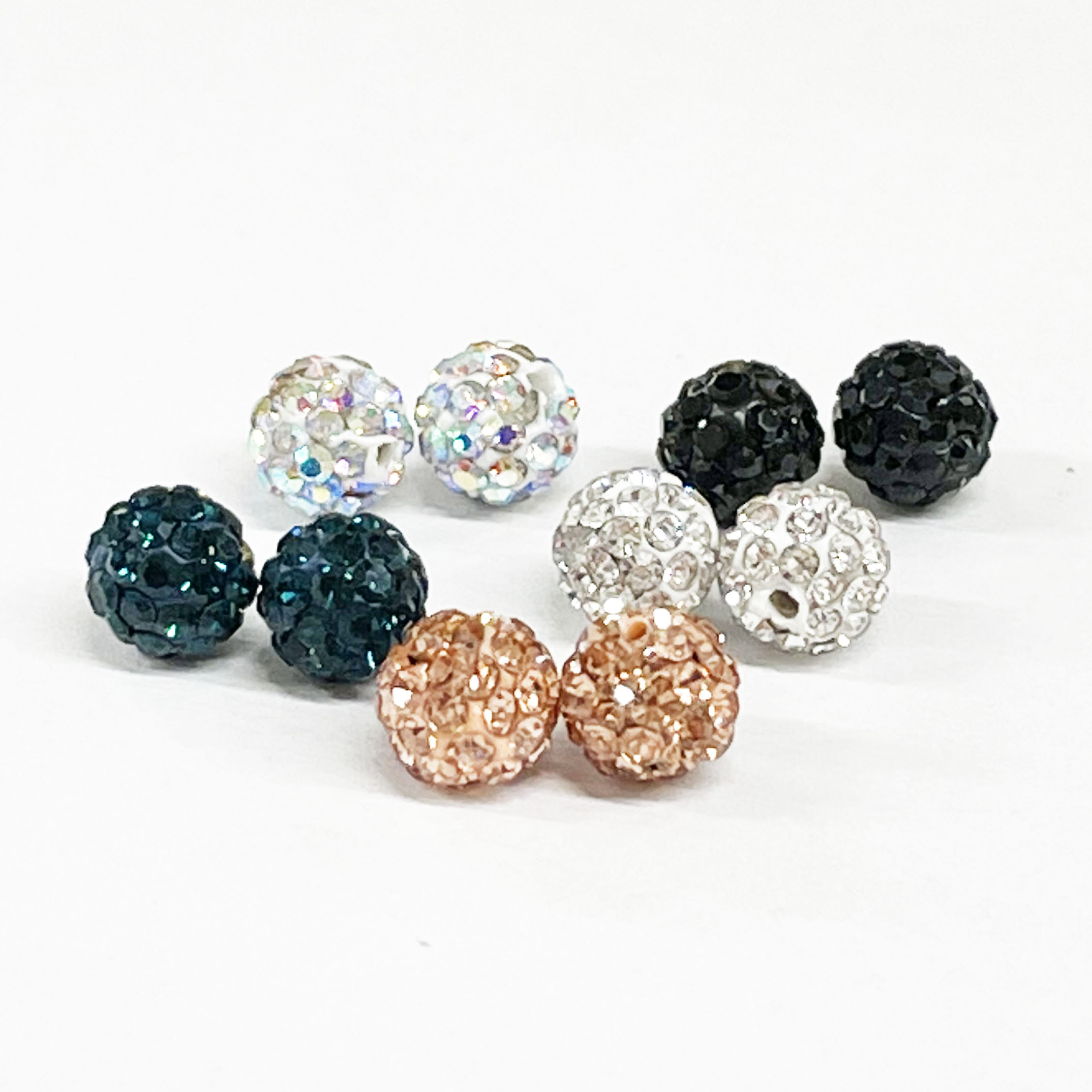 楽天市場】ラインストーンボール片穴(6mm)2個入 : ビーズショップ OuiOui