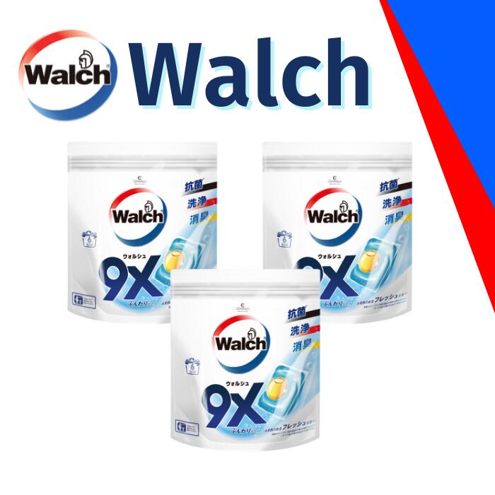 ウォルシュ Walch ジェルボール　６5粒×５袋　マリンムスクの香り Amazon | walch ウォルシュ ジェル ボール型洗濯洗剤 時短 抗菌