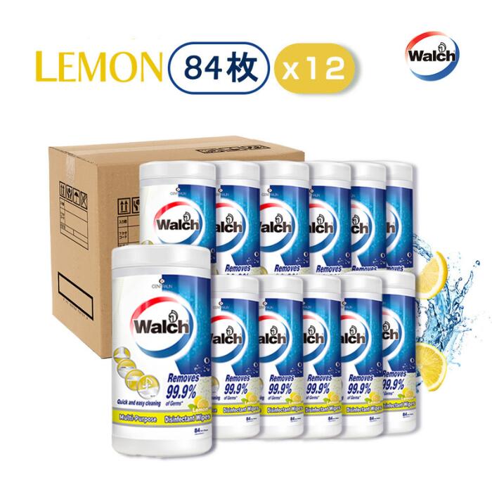 【お買い物マラソン開催！】【84枚入り&times;12個】除菌ウエットティッシュ 除菌シート レモンの香り フタ付き 99.9% 除菌 ウェットシート 植物由来エタノール 保湿成分 ヒマシ油エキス 配合 おすすめ ウイルス対策 家庭用 掃除｜王子製薬 店