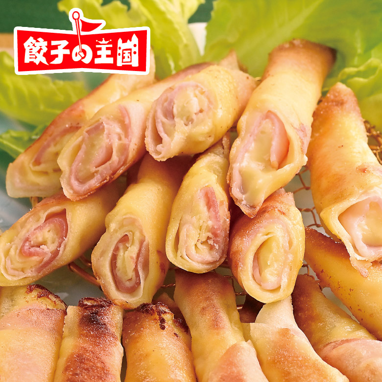 ベーコンチーズ巻　10個　パリパリ、とろ〜り、おやつやおつまみにどうぞ！　[餃子の王国]