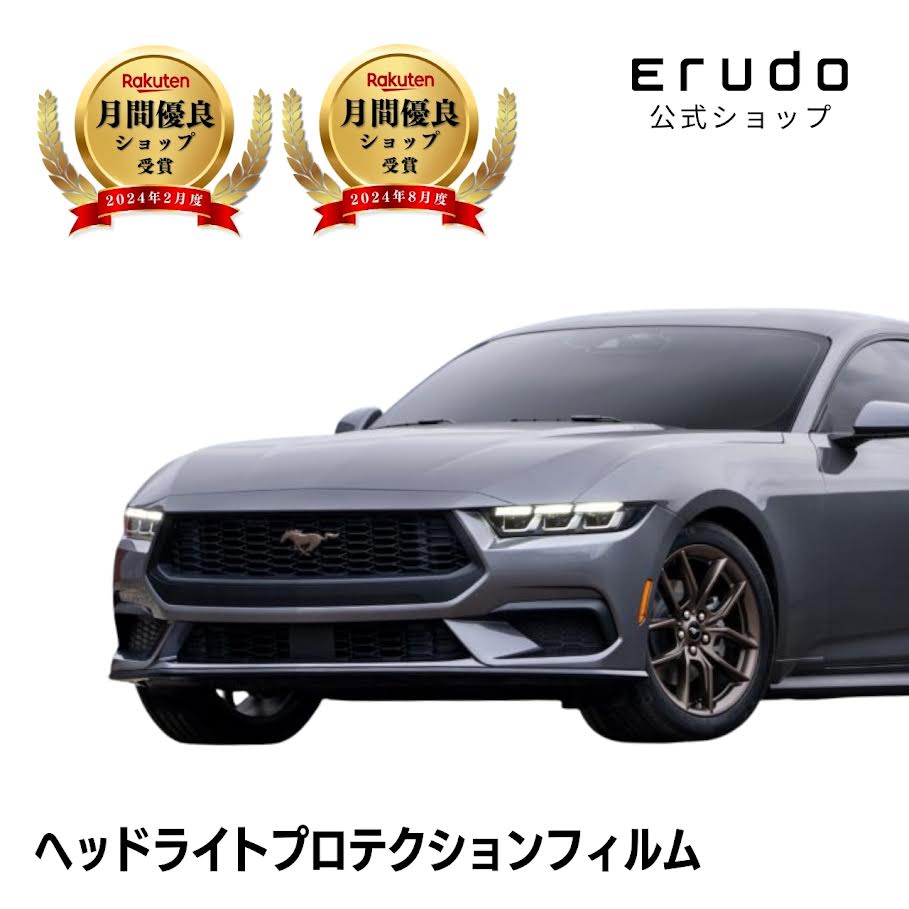 マスタング フォード 年式：2024年式 ５年耐久 車種専用カット済 ヘッドライトプロテクションフィルム 選べるカラー 左右セット PPF