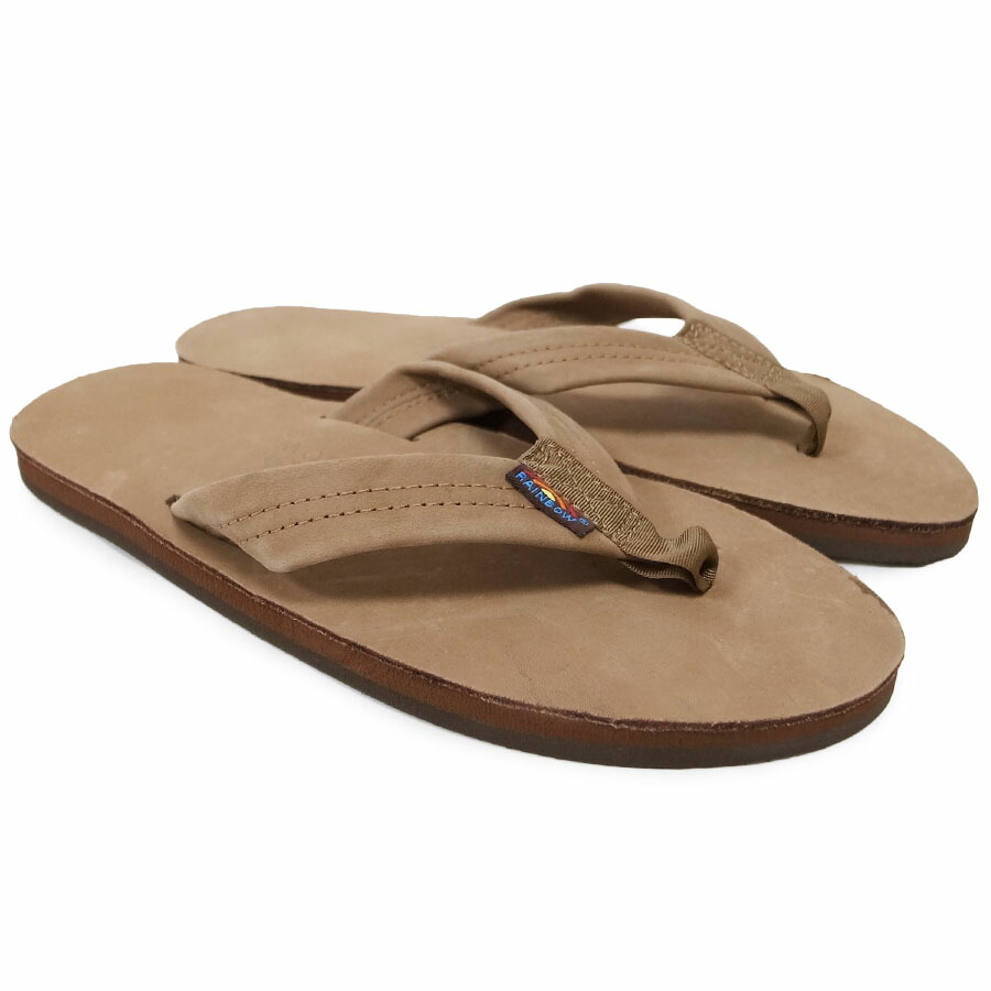 rainbow leather flip flops mens