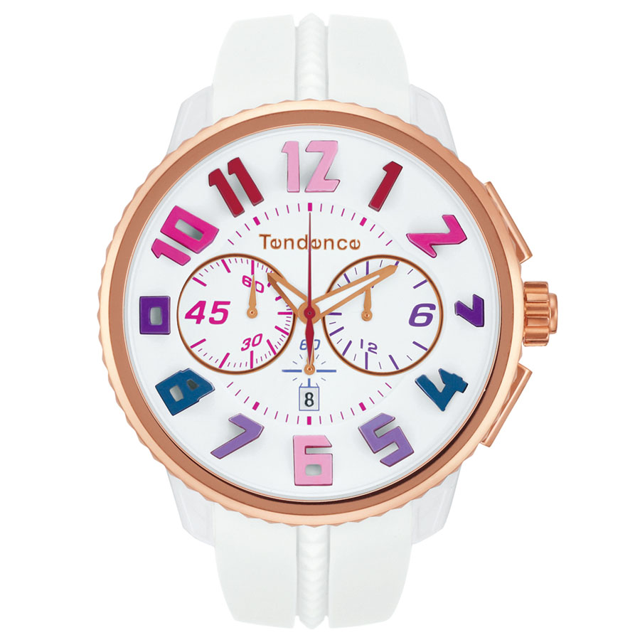 TENDENCE テンデンス GULLIVER WATCHES　[WHITE RAINBOW] (ガリバー 時計 腕時計 ウォッチ メンズ レディース フリーサイズ 男女兼用 ユニセックス 保証 ホワイト 白)【正規代理店】【2年間メーカー保証】