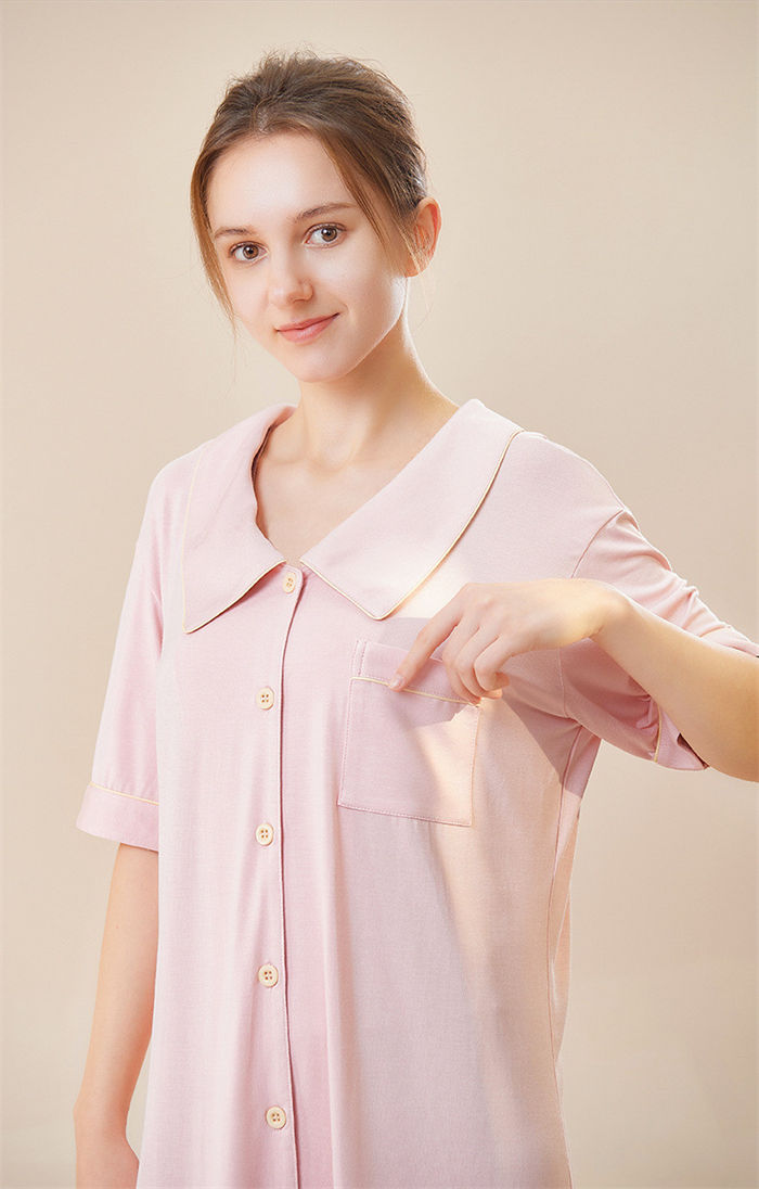 パジャマ ルームワンピース ルームウェア 夏用 部屋着 レディース ワンピース マタニティー オーバーサイズ ナイトウェア