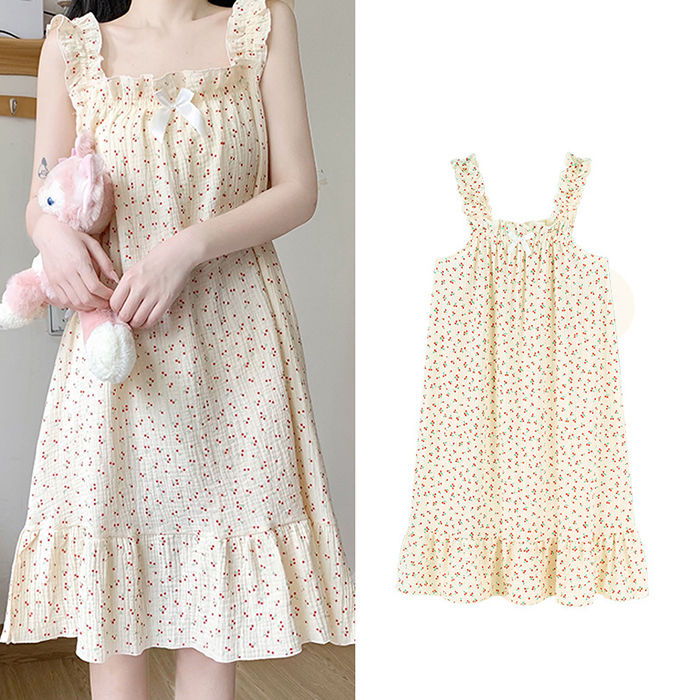 市場 ネグリジェ キャミワンピース ルームウェア 膝丈 ルームワンピース パジャマ レディース 可愛い 姫系 夏 キャミソール ノースリーブ