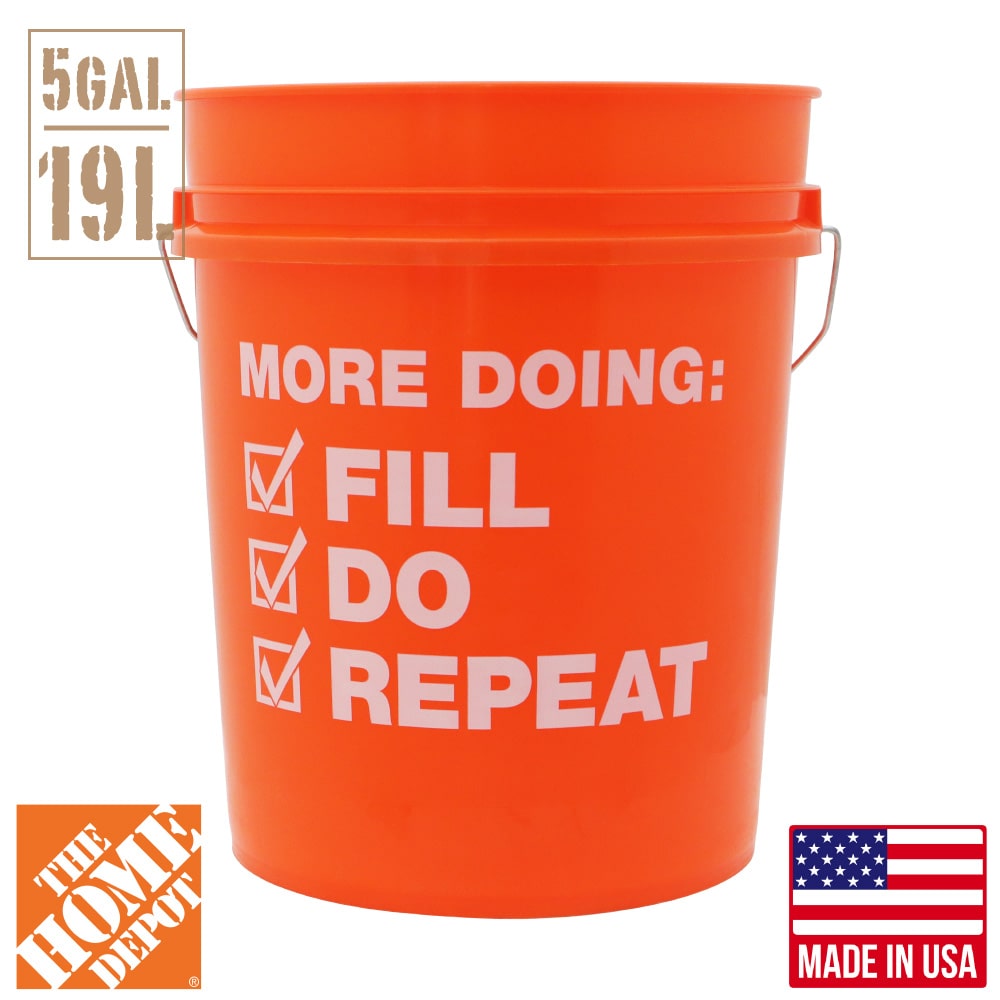 【楽天市場】THE HOME DEPOT バケツ 5ガロン ホームデポ オリジナル 約18.9リットル オレンジ アメリカ製 ゴミ箱 洗車 アメリカンバケツ：アウトスタンディングMC2号店