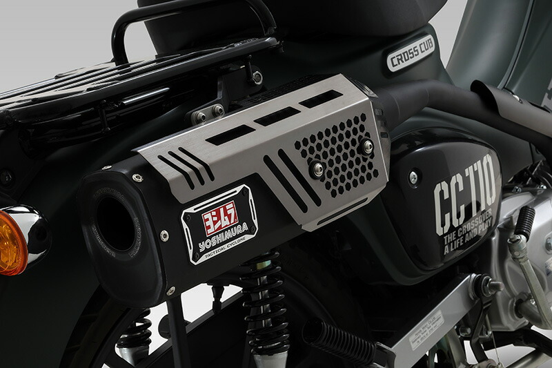 ヨシムラ 機械曲Tacticalサイクロン 政府認証 110A-46E-C4510 クロスカブ用｜アウトスタンディングMC２号店