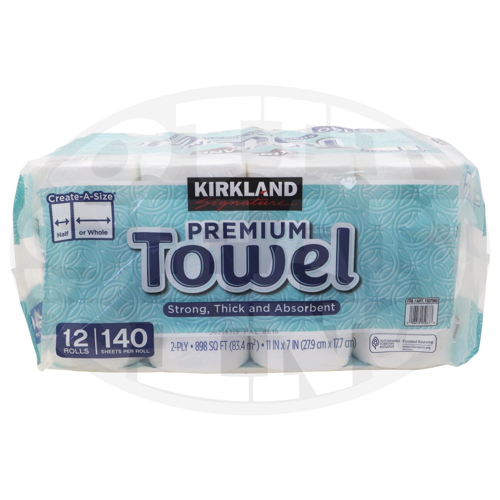 【楽天市場】KIRKLAND カークランド プレミアム ペーパータオル 140シート 12ロール キッチンペーパー 厚手 水切り 拭き掃除
