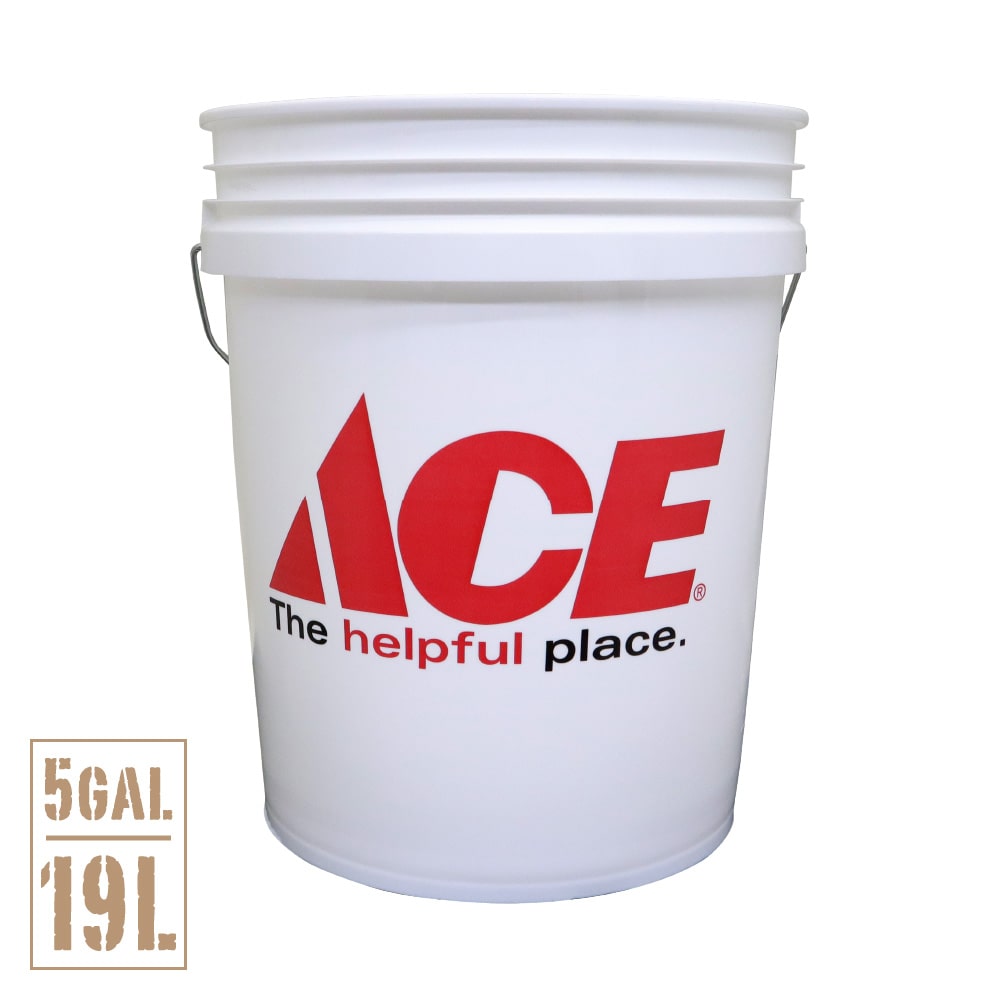 【楽天市場】ACE HARDWARE バケツ 5ガロン エース・ハードウェア オリジナル 約18.9リットル ホワイト アメリカ製 ゴミ箱