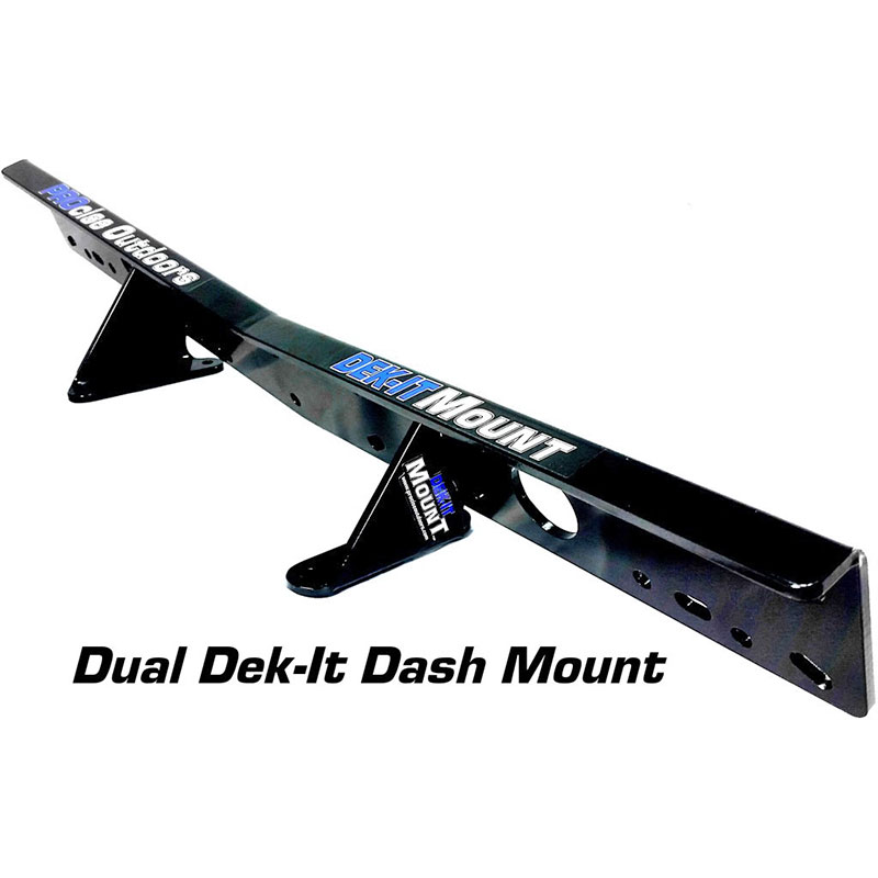 Dek-It 魚探マウント どろ除け打っ付け デュアル 軽銀製 コンソール Procise Outdoors 置き目インポート品 甲板イット 2階建てバス魚釣り 2階建てバス小船 軽銀小船 魚群さぐり当てる機 架台
