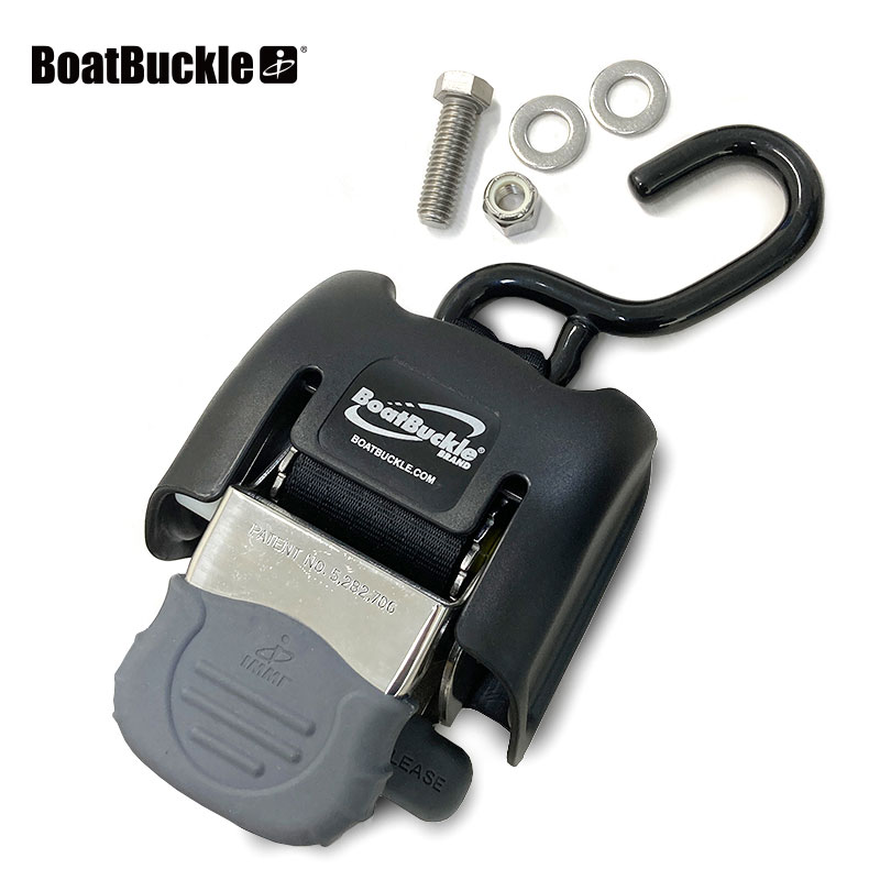 短艇バックル トランサムタイダウンベルト 1本ユニット ステンレス鋼製 定まりインポート品 BOATBUCKLE 短艇トレーラ BLAST-TRAIL