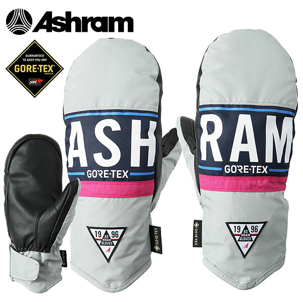 送料無料 スノーボード グローブ Ashram アシュラム 手袋 ミトン スノボ DGMA ドグマ グレー 灰 ゴアテックス GORE-TEX メンズ レディース 2025-2026冬新作 25%off