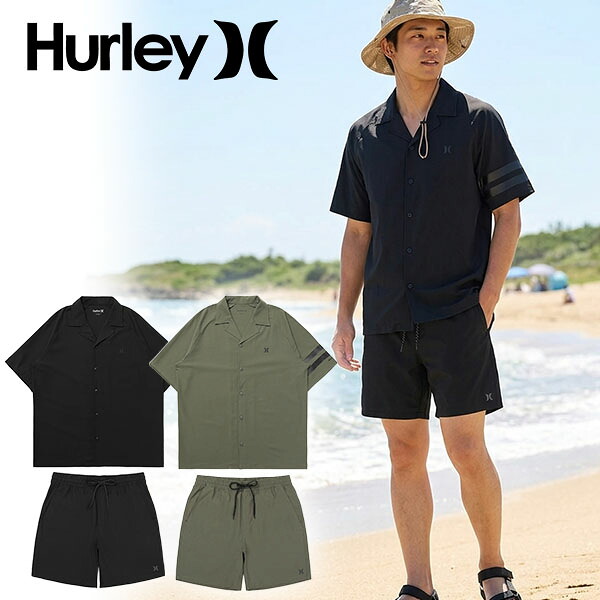 送料無料 ラッシュガード メンズ ハーレー HURLEY 半袖 ラッシュ セットアップ PHANTOM SHIRTS 水着 サーフパンツ 上下セット UVカット ラッシュ シャツ 紫外線対策 サーフィン 海 サーフ プール ランニング アウトドア 水着 MUWV251091 MWS07915 2026春夏新作|スノボー&アウトドアのエレスポ2