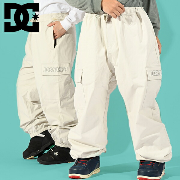 ラスト1点 Lサイズ カラーホワイト 40%off 送料無料 スノーボードウェア DC SHOE ディーシー メンズ レディース パンツ DC SNOW CARGO PANT スノーパンツ ウェア スノーボード スノボ スキー スノー DPT233902
