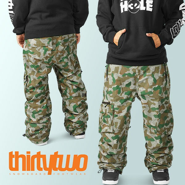 ThirtyTwo 迷彩スノーボードパンツ 楽天市場】35%off 送料無料 スノーボードウェア ThirtyTwo 32