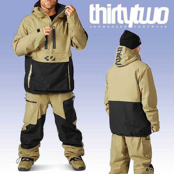 【レア】thrtytwo 32 スノーボード ウェア ベージュ S スノボ レア】thrtytwo 32 スノーボード ウェア ベージュ S スノボ