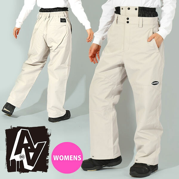 40%off 送料無料 スノーボードウェア AA HARDWEAR ダブルエー ハードウェア ホワイト系 GIRL 717 PANTS レディース パンツ RELAXED FIT スノボ スノーボード スノーウェア ボトムス ガール 72123339|スノボー&アウトドアのエレスポ2