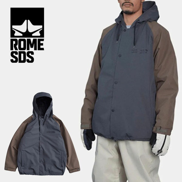 40%off Lサイズ のみ 送料無料 スノーボードウェア ROME SDS ローム DRIFTER JACKET ドリフタージャケット グレー メンズ ジャケット スノボ スノーボード スノーウェア シャツ コーチ 21023306