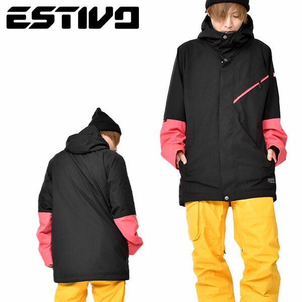 楽天市場 送料無料 スノーボードウェア エスティボ Estivo Mighty Jkt マイティ ジャケット ブラック 黒 メンズ Gore Tex ゴアテックス スノボ スノーボード スノーボードウエア Snowboard Wear スキー Ski 30 Off スノボー アウトドアのエレスポ２