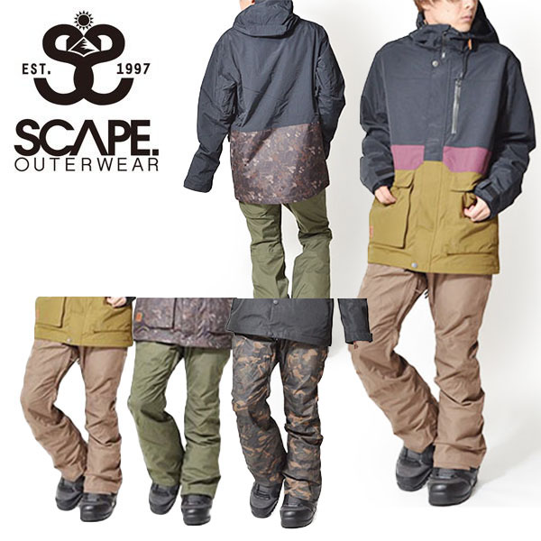 2020 SCAPE エスケープ ワーク パンツ NAVY S スノーボード ウエア