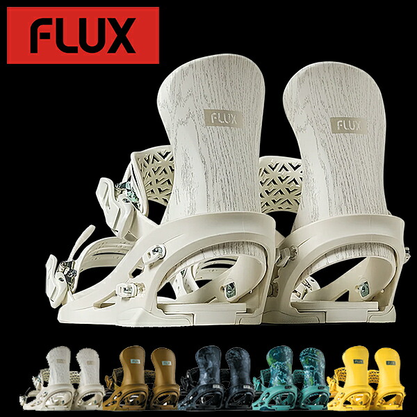 FLUX PR サイズM ビンディング ブラック/ホワイト バインディング 白 Amazon | フラックス（FLUX） スノーボードビンディング 24-25
