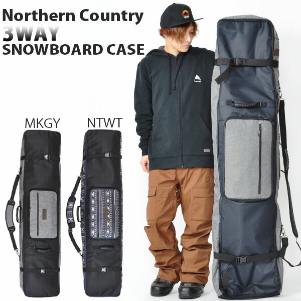 スノボー アウトドアのエレスポ２キャスター付き ボードケース ソールカバー Northern スノーボード ノーザンカントリー バッグ 送料無料 スノーボード 3way キャスター付き ボードバッグ スノボ 得割39 全面パッド入り ケース 160cm Country バッグ ケース あす楽対応