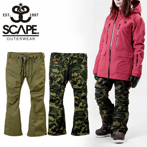 【楽天市場】Mサイズ のみ 50%off 半額 送料無料 スノーボードウェア SCAPE エスケープ ARES PANTS レディース パンツ